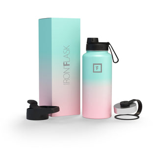 32 Oz Wide Mouth Water Bottle With Spout Lid