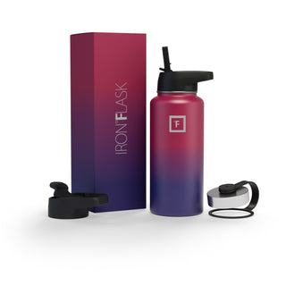 32 Oz Wide Mouth Water Bottle with Straw Lid