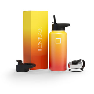 32 Oz Wide Mouth Water Bottle with Straw Lid