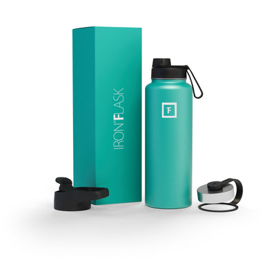 40 Oz Wide Mouth Water Bottle with Spout Lid