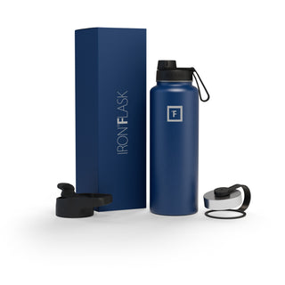 40 Oz Wide Mouth Water Bottle with Spout Lid