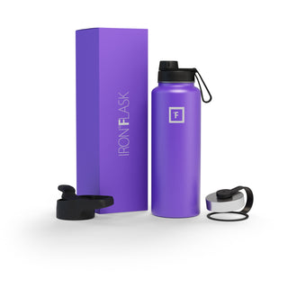 40 Oz Wide Mouth Water Bottle with Spout Lid