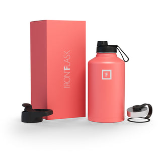 64 Oz Wide Mouth Water Bottle with Spout Lid