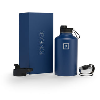 64 Oz Wide Mouth Water Bottle with Spout Lid