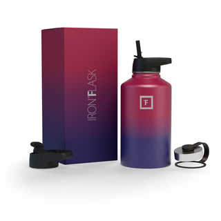64 Oz Wide Mouth Water Bottle with Straw Lid