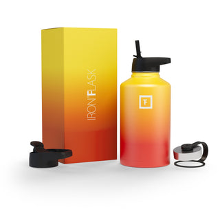 64 Oz Wide Mouth Water Bottle with Straw Lid