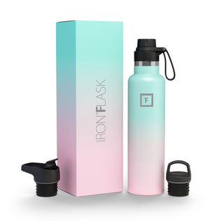 24 Oz Narrow Mouth Water Bottle with Spout Lid