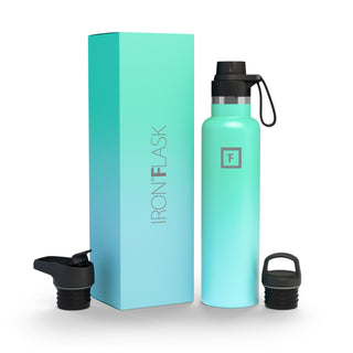 24 Oz Narrow Mouth Water Bottle with Spout Lid