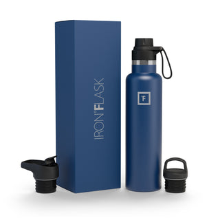 24 Oz Narrow Mouth Water Bottle with Spout Lid