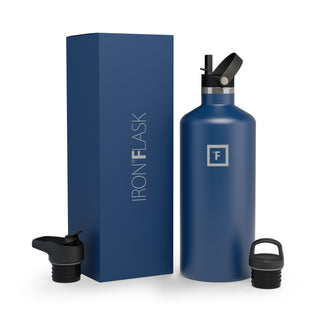 64 Oz Narrow Mouth Water Bottle with Straw Lid